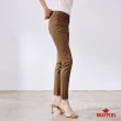 【BRAPPERS】女款 美腳ROYAL系列-中腰彈性八分窄管褲(墨綠)