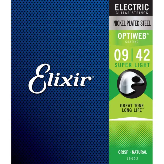 【ELIXIR】Optiweb NICKEL PLATED STEEL 鍍鎳鋼電吉他包膜弦(原廠公司貨)