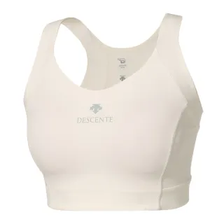 【DESCENTE】迪桑特 女士 吸濕排汗短版運動內衣(SN122PBR21-CREM)