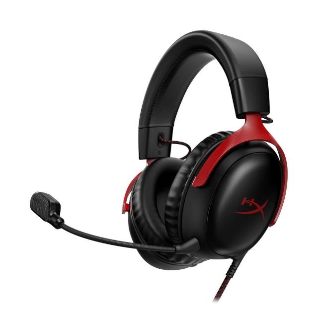 【HyperX】Cloud III GAM HEADSET 有線電競耳機 黑紅(727A9AA)