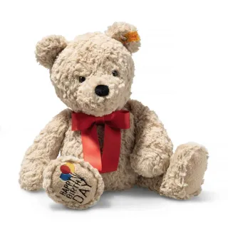【STEIFF】Jimmy Teddy Bear Happy Birthday(經典泰迪熊_黃標)