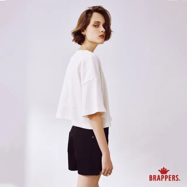 【BRAPPERS】女款 Boy friend系列-高腰彈性短褲(黑)
