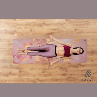 【Ideal Yogi】宜特瑜珈者系列-大理石紋瑜珈墊(微晶質短麂皮絨 墊面色澤分明清晰 越濕越止滑 SGS無毒認證)