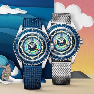【MIDO 美度 官方授權】OCEAN STAR 復古雙時區潛水機械腕錶(M0268291704100)