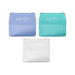【BOBOLIFE】小熊造型馬桶提蓋器 3入組(馬桶掀蓋器 馬桶手把 不沾手 造型掀蓋器 輔助掀蓋)