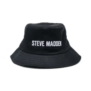 【steve madden】品牌刺繡經典款漁夫帽(黑色)