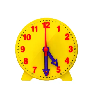 【工具王】認識時間 數學教具 時間教具 鍾錶模型 教學時鐘 時鍾教具 時鐘 630-CTA312(時鐘教具 三針連動)