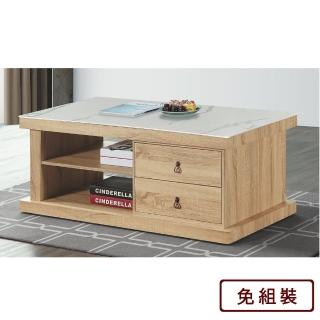 【AS 雅司設計】薩尼羅橡木色大茶几-110×55×45cm