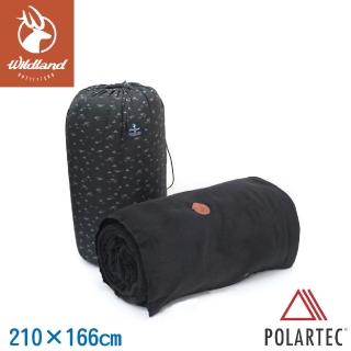 【Wildland 荒野】軍規 Polortec 抗靜電5合1睡毯《黑》P2028/毛毯/地毯/睡袋內套/露宿袋(悠遊山水)