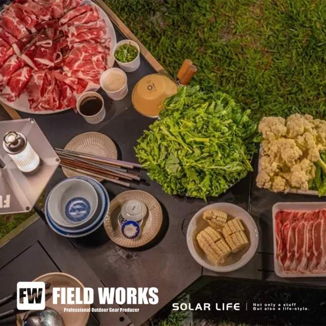 【FIELD WORKS】狂派箱專用 鐵件桌板周邊配件-鑽石轉板(收納箱桌板 三角天板 轉角桌板 轉角延伸板)