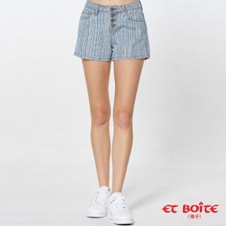 【BLUE WAY】女裝 排釦條紋中腰 短褲-ET BOiTE箱子