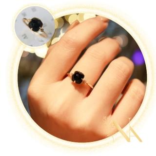 【NANA】娜娜 天然黑玫瑰切面戒指 NA030807(戒指)