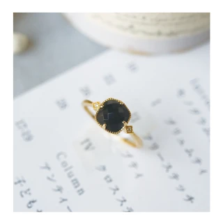 【NANA】娜娜 天然黑玫瑰切面戒指 NA030807(戒指)
