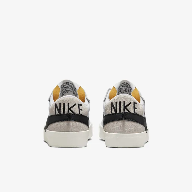【NIKE 耐吉】W BLAZER LOW 77 JUMBO 女鞋 白黑(DQ1470-101)