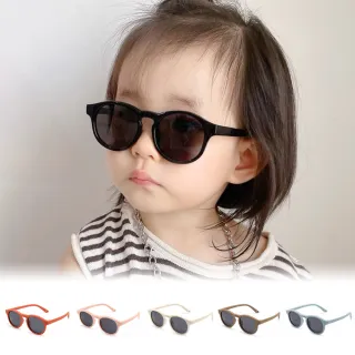 【ALEGANT】寶寶時尚嬰幼兒專用輕量彈性太陽眼鏡(多色任選/台灣品牌/UV400偏光墨鏡/附可拆裝防滑眼鏡繩)
