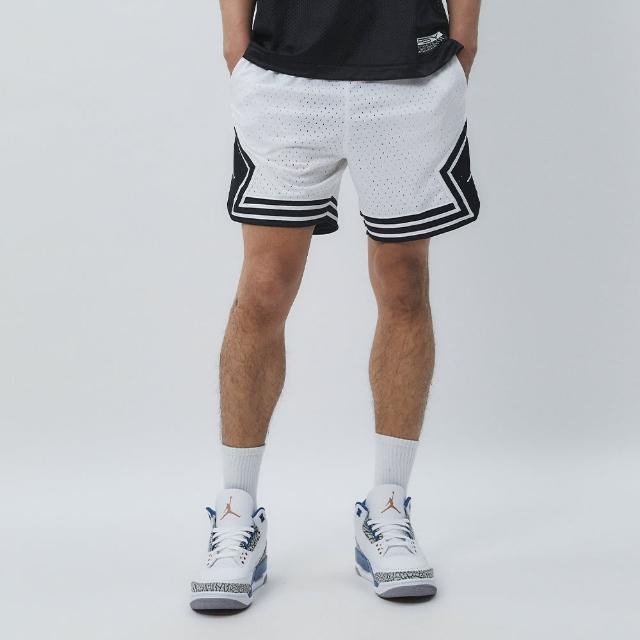 【NIKE 耐吉】AS M J DF SPRT DMND Short 男款 白色 網眼 休閒 運動 短褲 DX1488-100