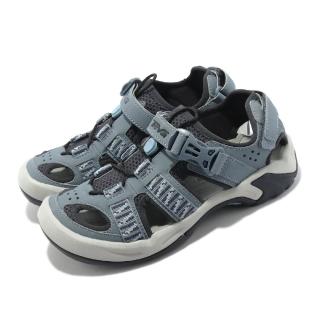 【TEVA】涼鞋 Omnium W 戶外 灰藍 護趾 水陸機能涼鞋 女鞋 強抓地力 耐磨大底(6154SBMR)