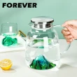 【日本FOREVER】高硼硅耐熱玻璃山形款把手水壺1500ml(買一送一)