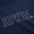 【EDWIN】男裝 人氣復刻款 3M反光LOGO短袖T恤(丈青色)