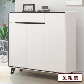 【AS 雅司設計】恩喔3.3尺亮面鞋櫃-100*34*100CM