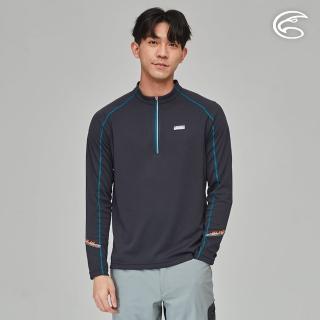 【ADISI】男SUNCOOL抑菌半門襟長袖排汗衣-接袖AL2311029(防曬 抗UV 抗菌 除臭 吸濕排汗 快乾 彈性)