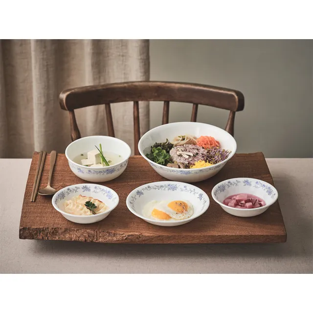 【CorelleBrands 康寧餐具】優雅淡藍8吋深盤(420)