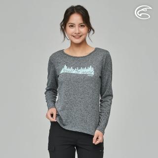 【ADISI】女圓領涼感智慧纖維速乾長袖圖T AL2311046(吸濕排汗 快乾 單向導濕 彈性 排汗衣)