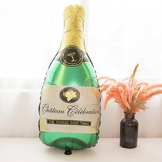 【阿米氣球派對】大綠色香檳酒杯造型鋁膜氣球1個(氣球 生日氣球 生日派對 佈置)