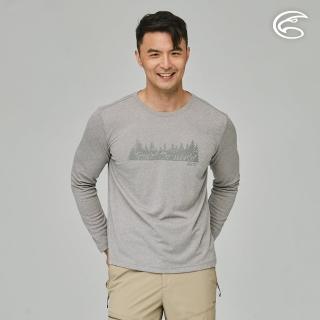 【ADISI】男圓領涼感智慧纖維速乾長袖圖T AL2311045(吸濕排汗 快乾 單向導濕 彈性 排汗衣)
