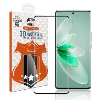 【VXTRA】vivo V27 5G 全膠貼合 3D滿版疏水疏油9H鋼化頂級玻璃膜-黑