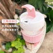 【KKF 吻吻魚】彩虹玻璃隨行杯 Venus 475ml - 3 色 兩入組(耐熱玻璃、食品級矽膠、附精美包裝、送禮推薦)