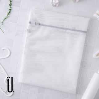 【UdiLife】純淨無染 細網角型洗衣袋 70x90cm 2入(MIT 臺灣製造 洗衣網 方型 無螢光 防變形 網眼透氣 收納)