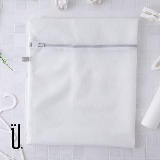【UdiLife】純淨無染 細網角型洗衣袋 80x100cm 2入(MIT 臺灣製造 洗衣網 無螢光 防變形 網眼透氣 收納)