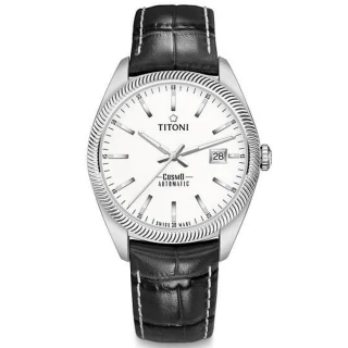 【TITONI 梅花錶】宇宙系列 摩登經典機械腕錶(878S-ST-606)