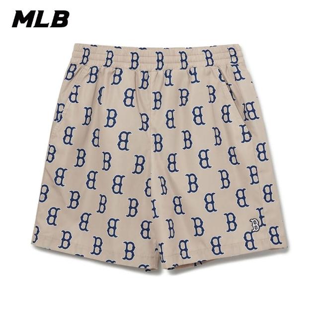 【MLB】休閒短褲 MONOGRAM系列 波士頓紅襪隊(3ASMM0133-43BGL)