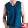 【BVD】3件組酷爽V領無袖衫(涼感速乾 吸濕透氣)