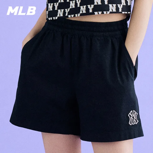 【MLB】女版休閒短褲 紐約洋基隊(3FSMB0433-50BKS)