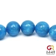 【正佳珠寶】藍磷灰 深邃藍 8.8-9.2mm 藍磷灰手珠｜日本彈力繩(藍色磷灰石 自然原礦寶石)