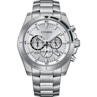 【CITIZEN 星辰】Chronograph 紳男計時手錶(AN8200-50A)