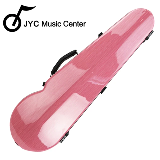 【JYC Music】JV-1001N粉紅刷線-4/4小提琴三角硬盒/輕量級複合材料/僅重1.69kg 限量款