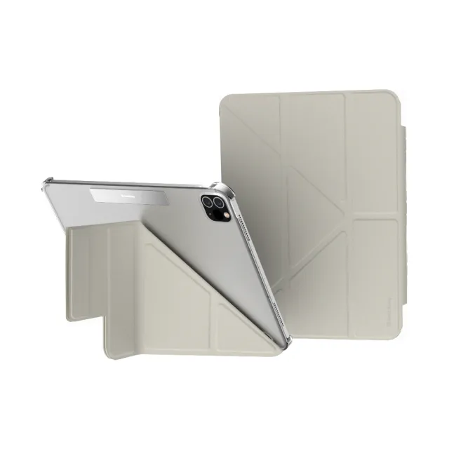 【SwitchEasy 魚骨牌】2024 iPad Air 11吋 Origami Nude 多角度透明保護殼(支援2022 Pro11/Air 10.9)