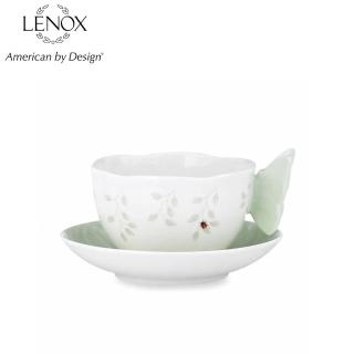 【LENOX】粉彩蝶彩繽紛茶杯組-綠-237ml(居禮名店獨家代理)