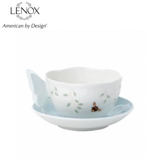 【LENOX】粉彩蝶彩繽紛茶杯組-藍-237ml(居禮名店獨家代理)