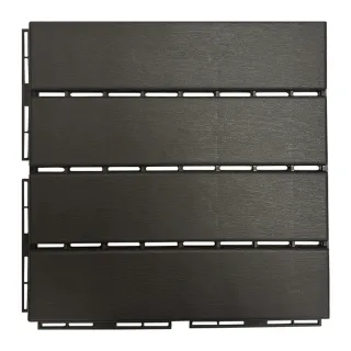 【V. GOOD】PVC拼接全塑地板x4箱 約1.6坪(15片/箱 陽台地板 防水拼接地板)