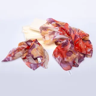 【iTa.a】100%義大利制造二合一絲巾禮盒組(40×160cm長方巾＋53×53cm小方巾－Aa8)