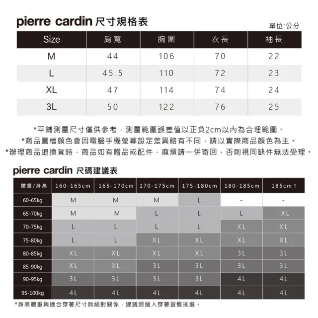 【pierre cardin 皮爾卡登】商務休閒 男款 印花圓領短袖上衣-白色(5237282-90)