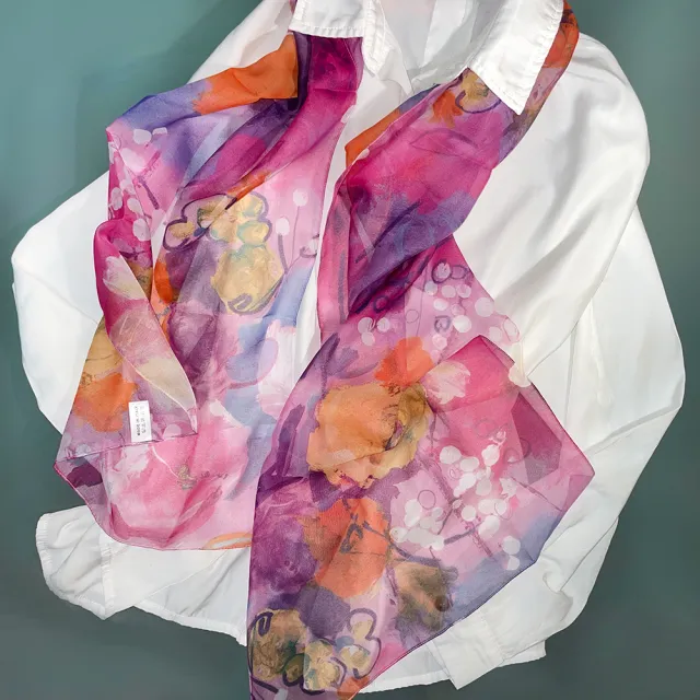 【iTa.a】100%義大利制造二合一絲巾禮盒組(40×160cm長方巾＋53×53cm小方巾－Aa9)