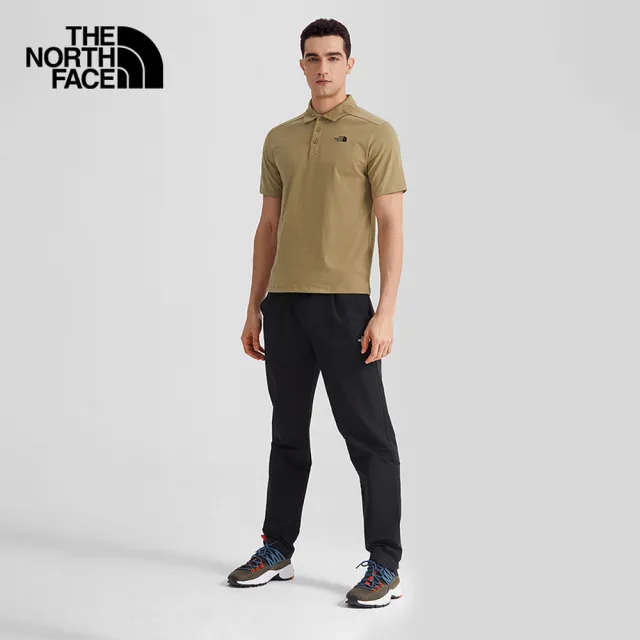 【The North Face】TNF 短袖POLO M MFO S/S COTTON POLO  AP 男款 卡其(NF0A5B46PLX)