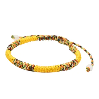 【Selene】平安納福五色繩手鍊-黃(買一送一)