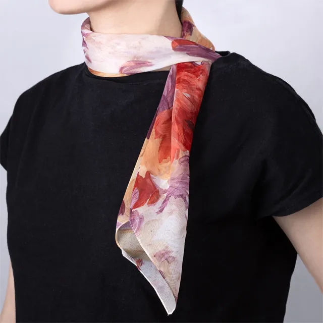 【iTa.a】100%義大利制造二合一絲巾禮盒組(40×160cm長方巾＋53×53cm小方巾－Aa3)